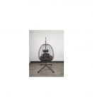 Foldable hanging egg chair with stand