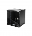 Digitus Wall Mounting Cabinet DN-10-06U-B Black IP protection class: IP20 Front door: Glass door, single