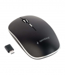 Gembird Silent Optical Mouse MUSW-4BSC-01 Wireless USB-C Black