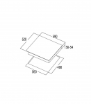 CATA Hob IB 6403E2 BK Induction Number of burners/cooking zones 3 Touch Timer Black