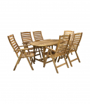 Aiam&ouml;&ouml;blikomplekt FINLAY laud ja 6 k&auml;etugedega tooli