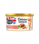 BUTCHER'S Delicious Dinners Salmon and shrimp - wet cat food - 85 g