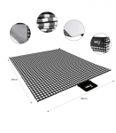 NC2311 PICNIC MAT WHITE-BLACK 200x200 CM PE + ALU NILS CAMP