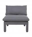 Mooduldiivan FLUFFY 1-kohaline ilma k&auml;etugedeta osa, hall