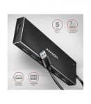 AXAGON SuperSpeed USB-A FLAT Hub HUE-F7A