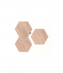 Nanoleaf|Elements Wood Look Hexagons Expansion Pack (3 panels)|Cool White + Warm White