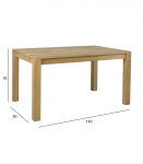 S&ouml;&ouml;gilaud CHICAGO NEW 140x90xH76cm, tamm