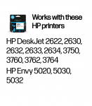 HP 304 Tri-color Ink Cartridge, 100 pages, for HP DeskJet 2620,2630,2632,2633,3720,3730,3732,3735
