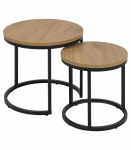 Diivanilauad 2tk SPIRO D45xH40cm, D35xH35cm, naturaalne