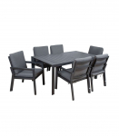 Aiam&ouml;&ouml;blikomplekt TOMSON laud ja 6 tooli