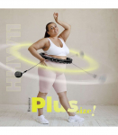 HHW11 PLUS SIZE HULA HOOP BLACK WITH WEIGHT HMS