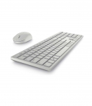 Dell Keyboard and Mouse KM5221W Pro Keyboard and Mouse Set Wireless Mouse included US White 2.4 GHz