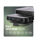 AXAGON USB-C 10Gbps UFO 9in1 Hub HMC-UFO