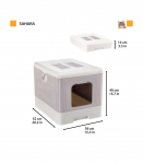 FERPLAST Sahara Lilac - cat litter box - 52 x 39 x 40cm