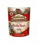 CARNILOVE Dog Pouch Wild boar & rosehips - wet dog food - 300g