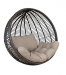 Ripptooli padi CLOBE beež, iste 64x106cm, seljapadi 64x42cm, 100% pol&uuml;ester