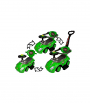 Toddlers Ride On Push Along with Parent Handle Mega Car 3in1 Green