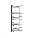 Riiul HECTOR 60x28xH154cm, saar/must