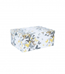 Pappkarp DIANA-9 kaanega 21x15xH9cm, valgel p&otilde;hjal liblikad