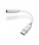 FIXED Link AdapterUSB-C/3.5mm jack, White Fixed
