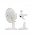 Adler Fan with clip AD 7317 Table Fan White Diameter 15 cm Number of speeds 2 30 W