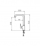 PYRAMIS SILVIO mixer tap vanilla