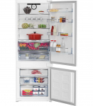 BEKO Built-In Refrigerator BCNE400E40SN, Width 69 cm, Height 194 cm, Energy class E, HarvestFresh, Neo Frost, Inverter motor