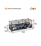 FERPLAST Multipla hamster large - cage for rodents - 107,5 x 37,5 x 42 cm