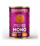 CHAMPER Coat & Skin Monoprotein Salmon - wet dog food - 400g