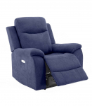 Tugitool MILO elektriline recliner 97x96xH103cm, sinine