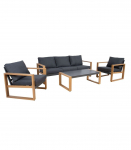 Aiam&ouml;&ouml;blikomplekt DUISBURG laud, diivan ja 2 tugitoolid