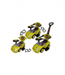 Toddlers Ride On Push Along with Parent Handle Mega Car 3in1 Yellow