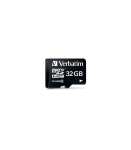 Verbatim 44083 Micro SDHC Premium, 32 GB, MicroSDHC, Class 10, 10 MB/s, 10 MB/s, Black