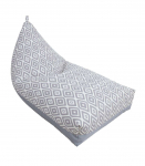 Kott tool ROMB 130x80x20/70cm, hallid rombid/hall, 100% pol&uuml;ester, kangas 351/895