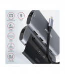 AXAGON SuperSpeed USB-C Combo 6in1 Hub HMC-6M2