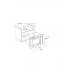 Integreeritav mikrolaineahi Teka ML 8200 BIS must