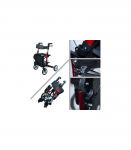 Aluminium four-wheel walker AT51006