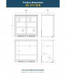 Letialune minibaar Scandomestic SC211SLE