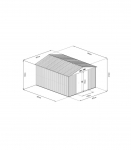Aiakuur HECHT 10X10 ANTHRACITE