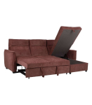 Nurgadiivanvoodi SCALA 244x155/88xH102cm, tumeroosa