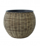 Lillepott WICKER D40xH32cm, helepruun