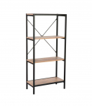 Riiul LAVINA 60x30xH127,5cm, saar/must