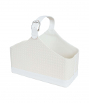 Ajalehekorv WILMA 37,5x17,5x27cm, valge