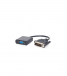 I/O ADAPTER DVI TO VGA/BLACK A-DVID-VGAF-01 GEMBIRD