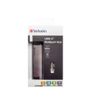 Verbatim 49141 Multiport USB-C Hub, 3x USB 3.2 Gen 1, USB Type-C, HDMI, RJ45