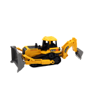 Crawler Excavator Construction Vehicle 2 Buckets Yellow