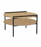 Diivanilaud HEDVIG 80x80xH45cm, saar/must