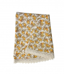 Laudlina LONETA NEW pitsiga, D170cm, beež roos, 50% pol&uuml;ester, 50% puuvill, kangas 476