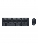 Dell Silent Keyboard and Mouse KM555 Keyboard and Mouse Set Wireless US International (QWERTY) Black 2.4
