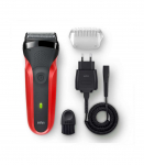 Braun Series 3 Shaver 300s NiMH Red